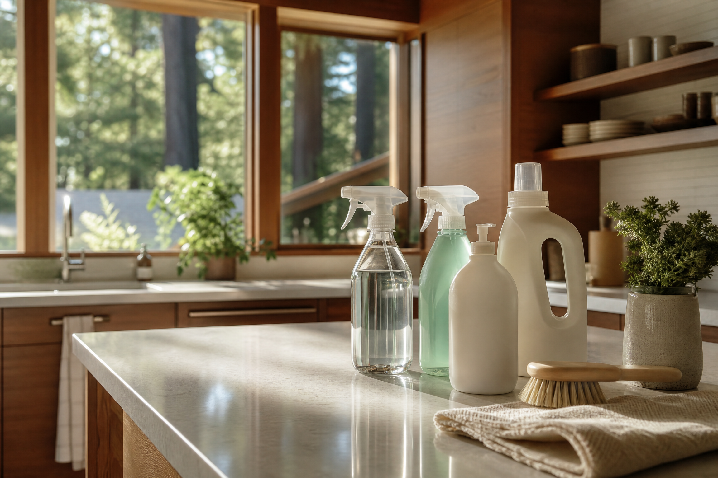 Green Planet cleaner maintaining a Napa community center with non-toxic products